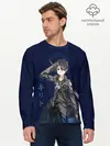 Мужской лонгслив базовый / Черный мечник Кирито (P007_P004ooo2819999, P004ooo2819999)