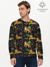 Мужской лонгслив базовый / Tigers | Тигровый Паттерн (P007_P004ooo2819089, P004ooo2819089)