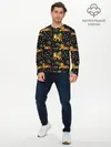 Мужской лонгслив базовый / Tigers | Тигровый Паттерн (P007_P004ooo2819089, P004ooo2819089)