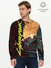 Мужской лонгслив базовый / Киберпанк (P007_P004ooo2822253, P004ooo2822253)