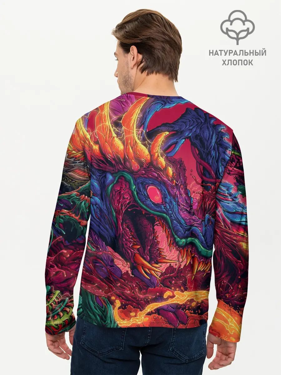Мужской лонгслив базовый / HYPER BEAST | СКОРОСТНОЙ ЗВЕРЬ (P007_P004ooo2823267, P004ooo2823267)