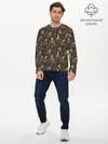Мужской лонгслив базовый / Coffee (P007_P004ooo2829623, P004ooo2829623)