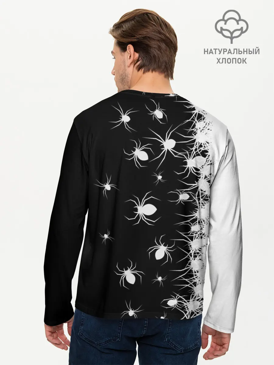 Мужской лонгслив базовый / Пауки (P007_P004ooo2829997, P004ooo2829997)
