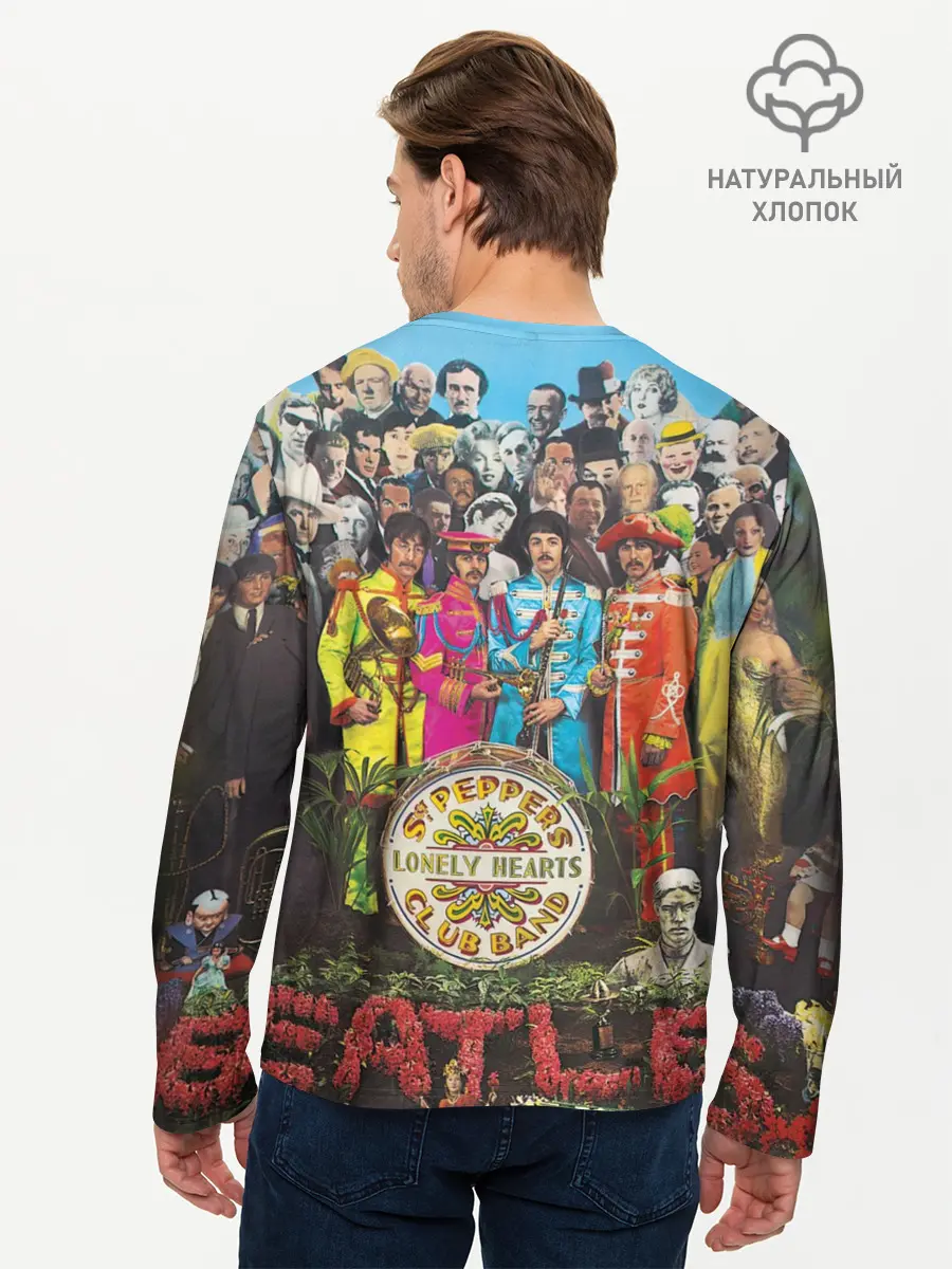 Мужской лонгслив базовый / THE BEATLES (P007_P004ooo2833835, P004ooo2833835)