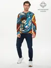 Мужской лонгслив базовый / Танджиро Камадо Клинок демонов (P007_P004ooo2834119, P004ooo2834119)