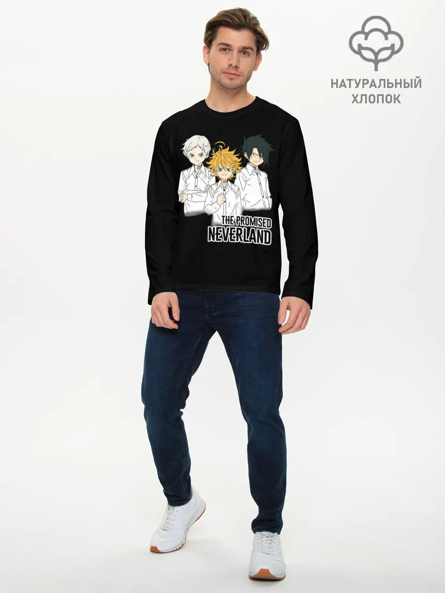 Мужской лонгслив базовый / Обещанный Неверленд (P007_P004ooo2836601, P004ooo2836601)