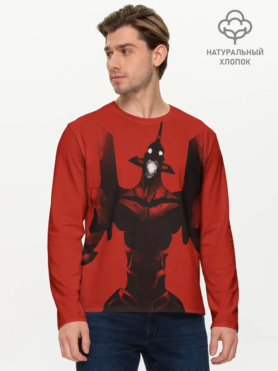 Мужской лонгслив базовый / Евангилион (P007_P004ooo2841067, P004ooo2841067)