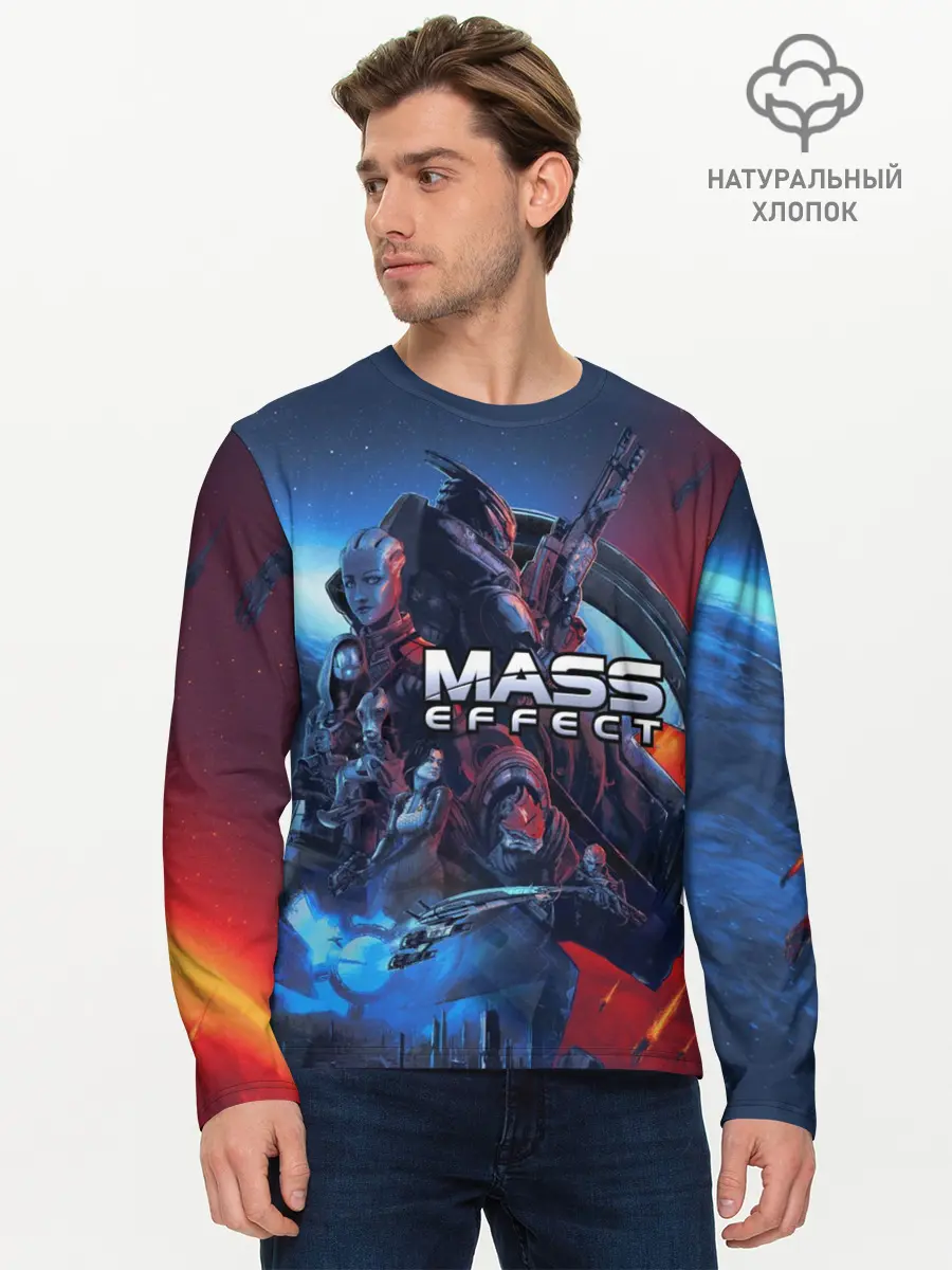 Мужской лонгслив базовый / Mass EFFECT Legendary ed (P007_P004ooo2849095, P004ooo2849095)