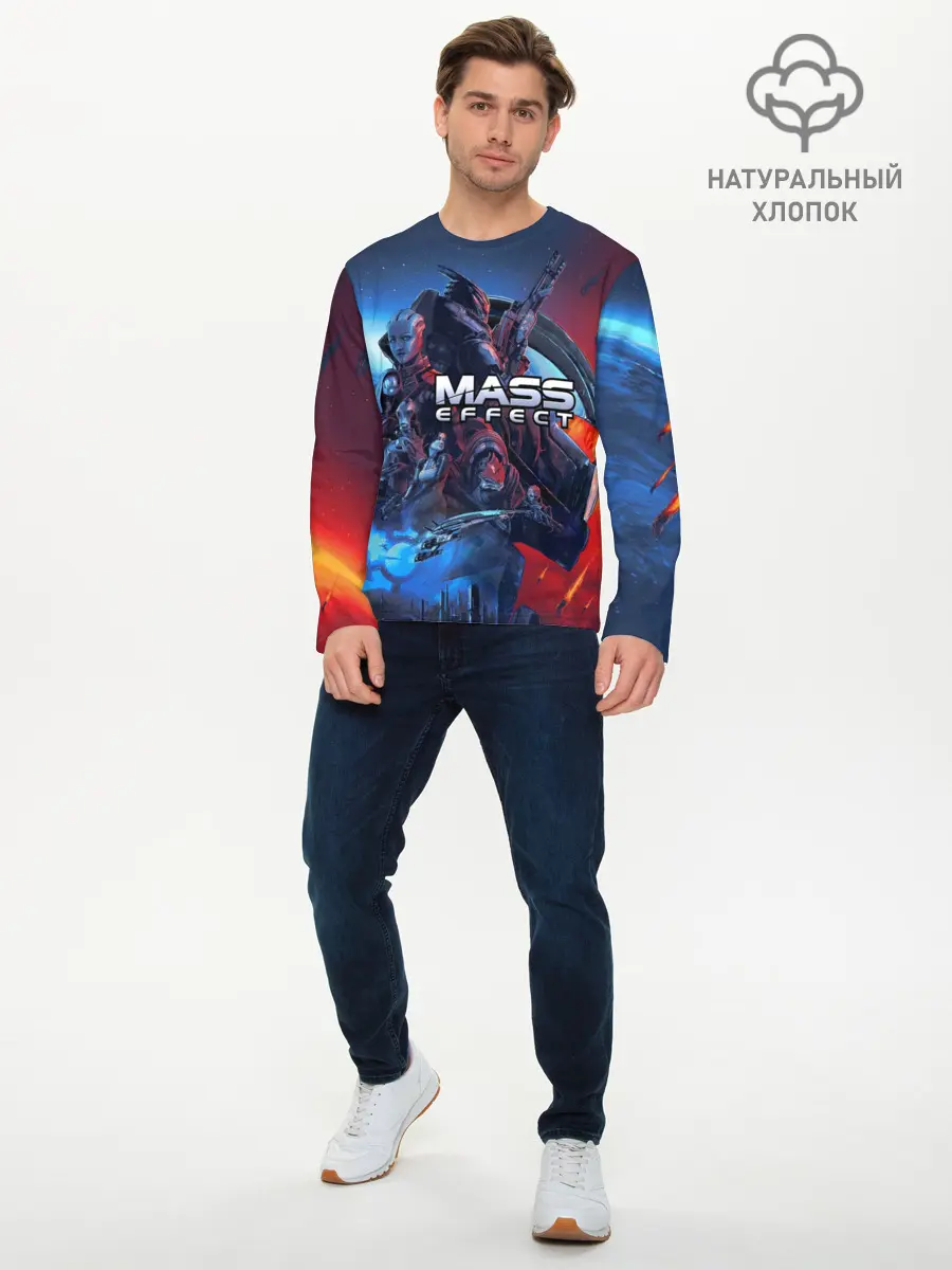 Мужской лонгслив базовый / Mass EFFECT Legendary ed (P007_P004ooo2849095, P004ooo2849095)