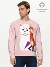 Мужской лонгслив базовый / Кот Гинтама (P007_P004ooo2849567, P004ooo2849567)