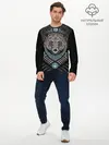 Мужской лонгслив базовый / Медведь (P007_P004ooo2850625, P004ooo2850625)