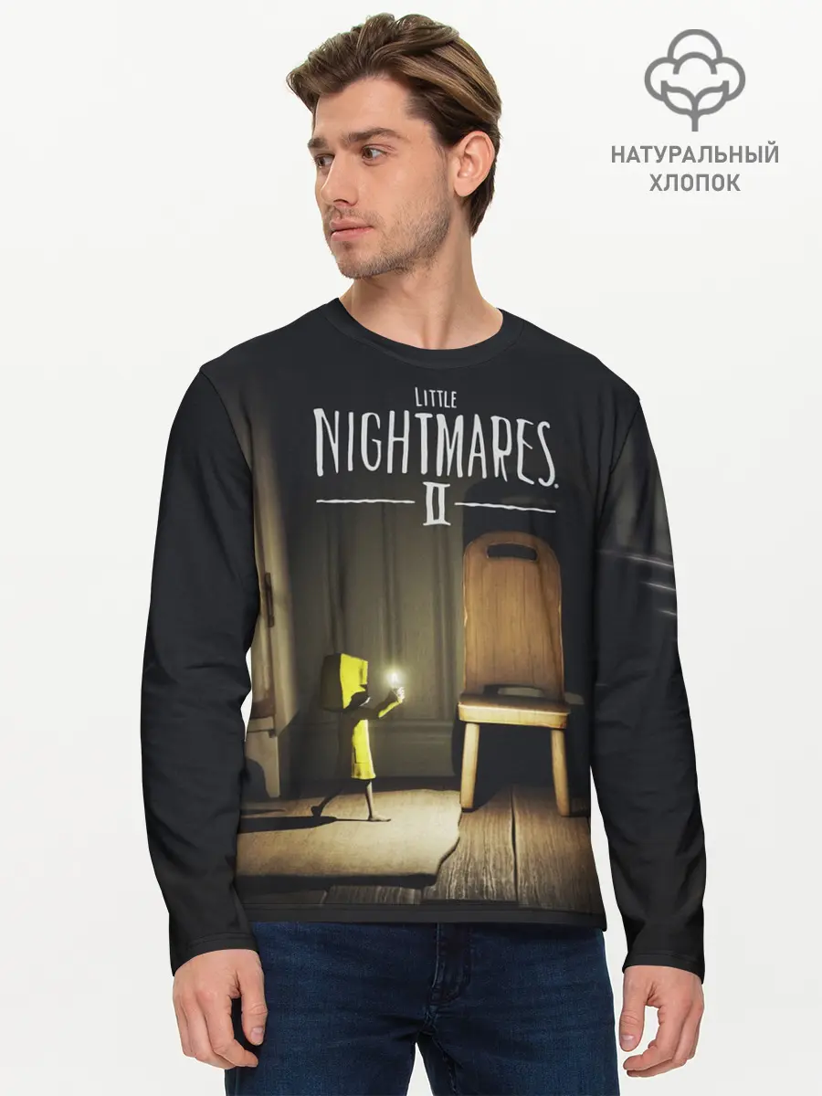 Мужской лонгслив базовый / Little Nightmares 2 (P007_P004ooo2852801, P004ooo2852801)