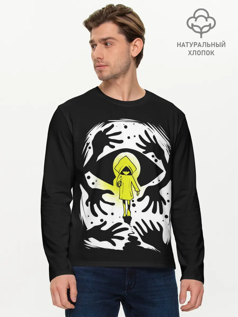 Мужской лонгслив базовый / Little Nightmares 2 (P007_P004ooo2856435, P004ooo2856435)