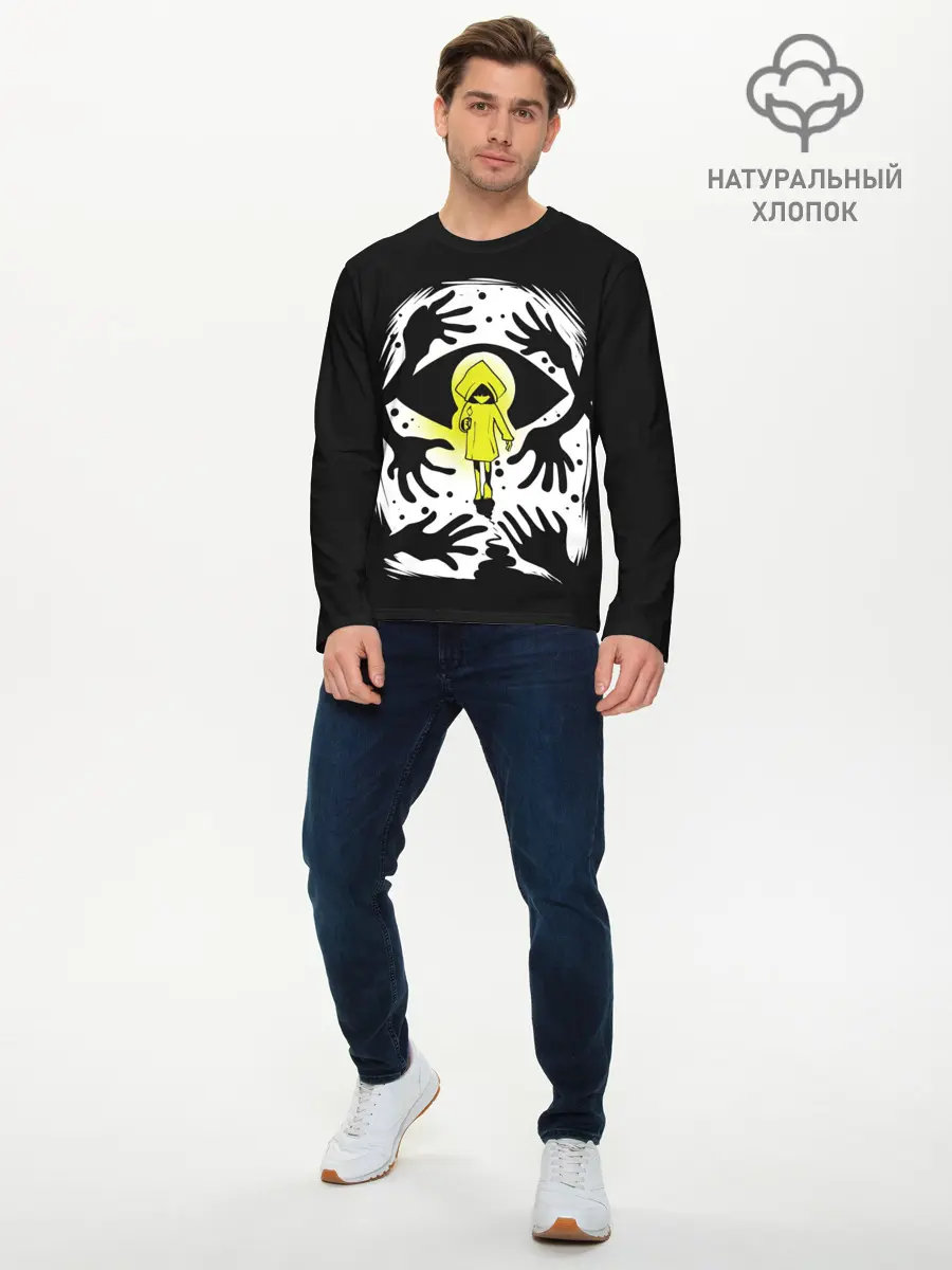 Мужской лонгслив базовый / Little Nightmares 2 (P007_P004ooo2856435, P004ooo2856435)