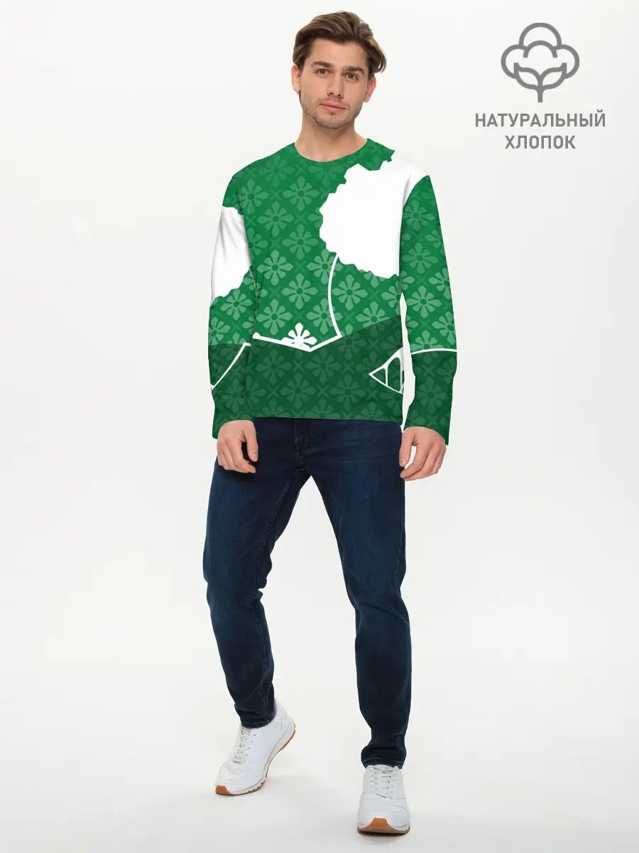 Мужской лонгслив базовый / Дерево (P007_P004ooo2859055, P004ooo2859055)
