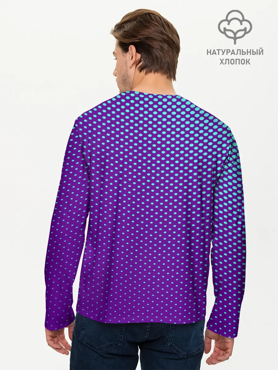 Мужской лонгслив базовый / Кот очки наушники модный (P007_P004ooo2858827, P004ooo2858827)
