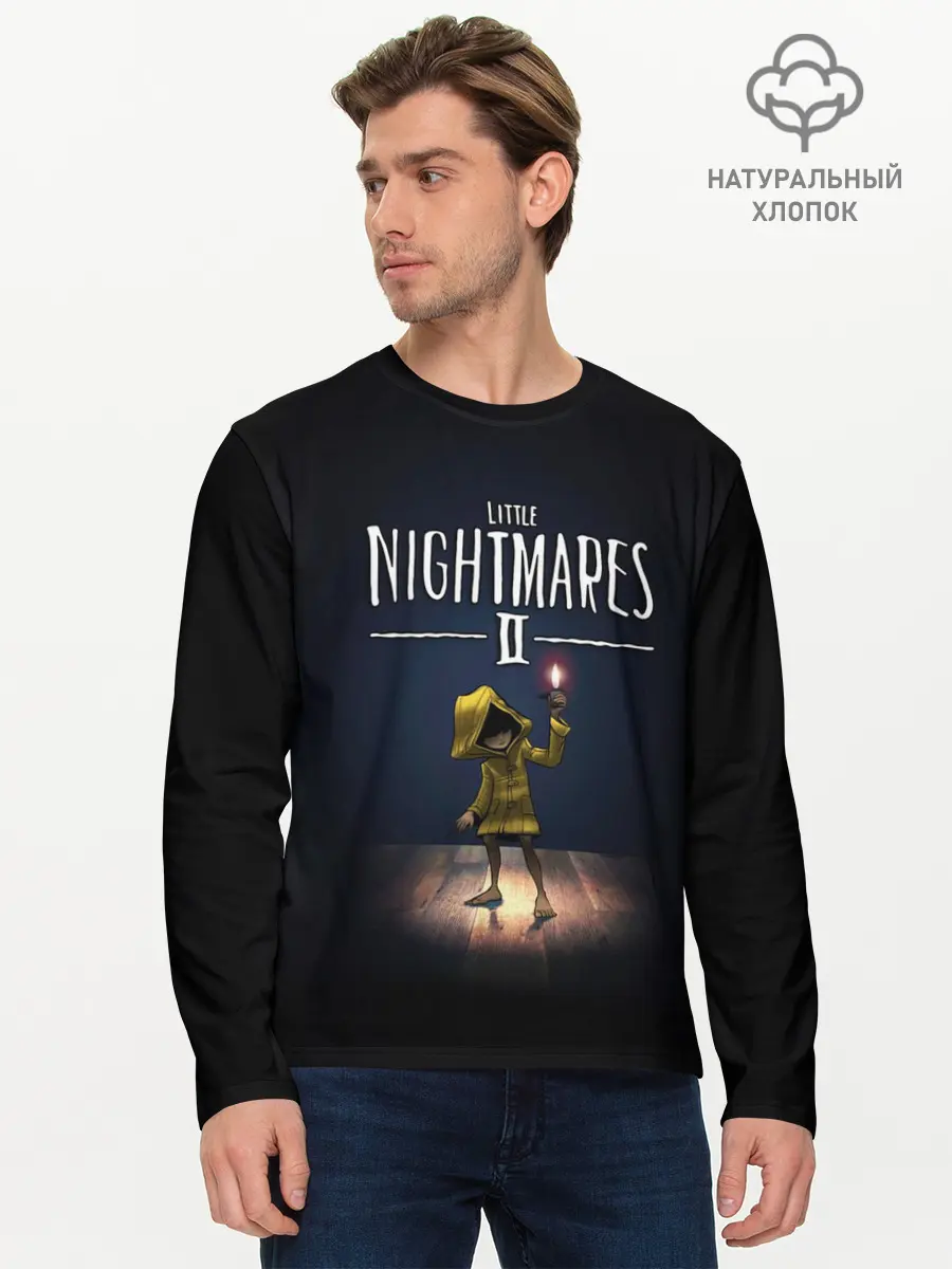 Мужской лонгслив базовый / Little Nightmares 2 пламя (P007_P004ooo2860179, P004ooo2860179)