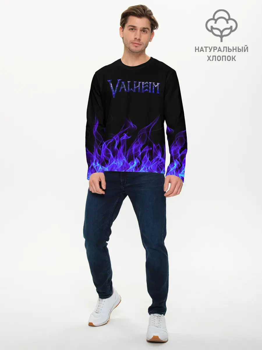 Мужской лонгслив базовый / Valheim (P007_P004ooo2860129, P004ooo2860129)