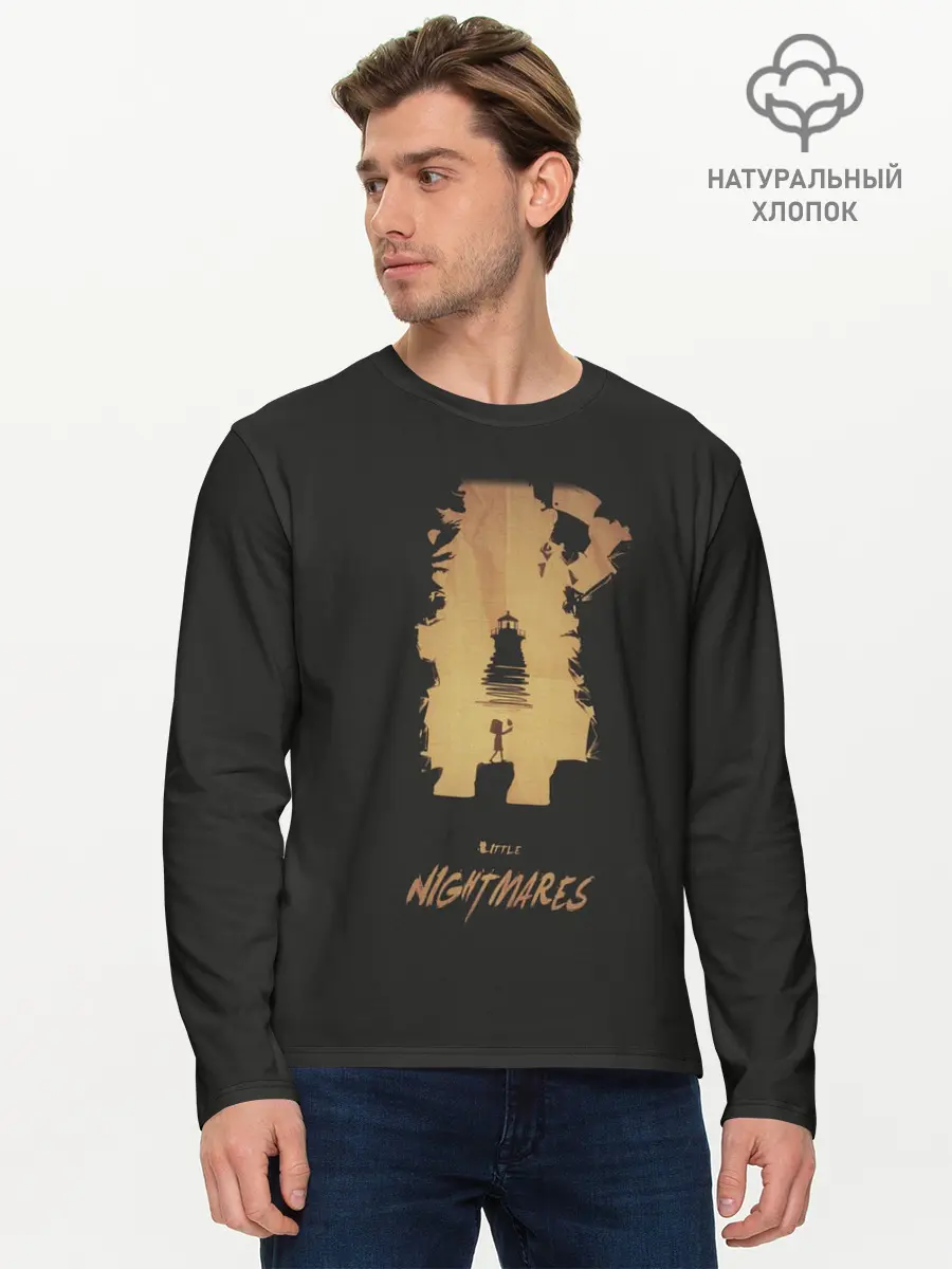 Мужской лонгслив базовый / Little Nightmares 2 (P007_P004ooo2862349, P004ooo2862349)