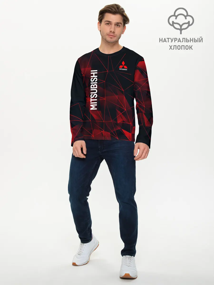 Мужской лонгслив базовый / Mitsubishi (P007_P004ooo2862127, P004ooo2862127)