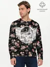 Мужской лонгслив базовый / Death and roses (P007_P004ooo2863727, P004ooo2863727)