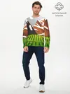 Мужской лонгслив базовый / Горы (P007_P004ooo2864063, P004ooo2864063)