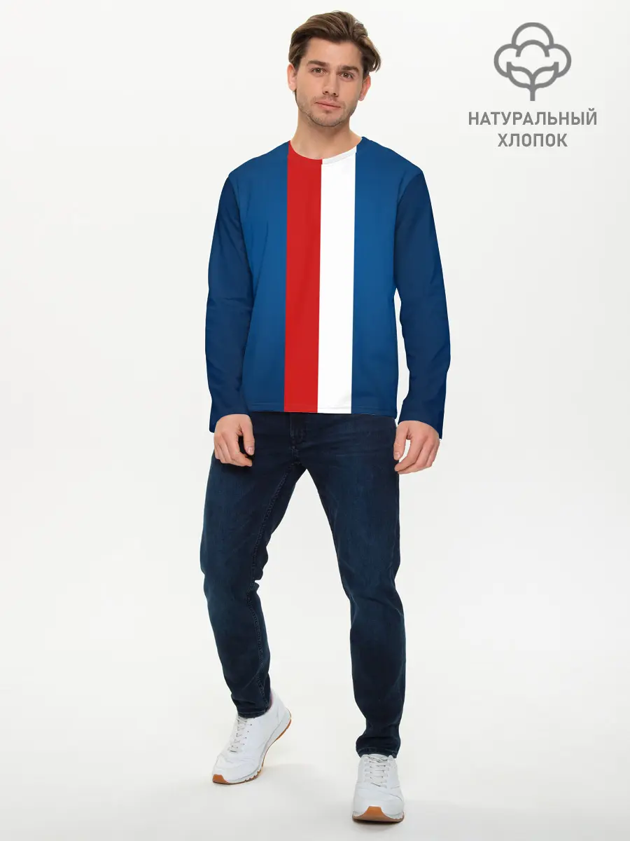Мужской лонгслив базовый / ФК Пари Сен-Жермен (P007_P004ooo2865043, P004ooo2865043)