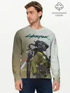 Мужской лонгслив базовый / Cyberpunk 2077|Киберпанк 2077 (P007_P004ooo2866121, P004ooo2866121)