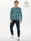 Мужской лонгслив базовый / Коты и кошечки (P007_P004ooo2866109, P004ooo2866109)