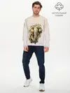 Мужской лонгслив базовый / акварельный слон брызги (P007_P004ooo2870253, P004ooo2870253)