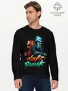 Мужской лонгслив базовый / Daft Punk (P007_P004ooo2869699, P004ooo2869699)