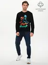 Мужской лонгслив базовый / Daft Punk (P007_P004ooo2869699, P004ooo2869699)