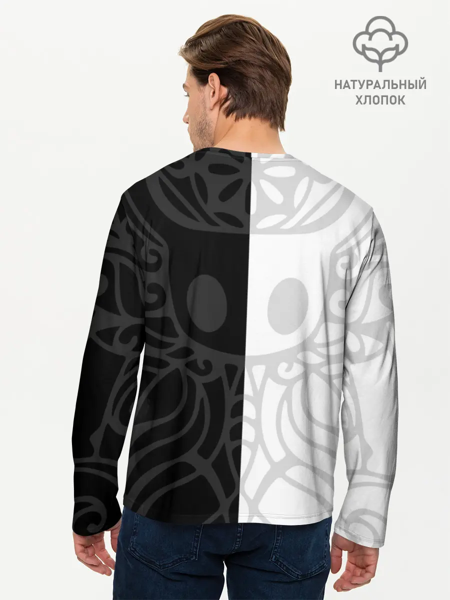 Мужской лонгслив базовый / HOLLOW KNIGHT | ХОЛЛОУ НАЙТ (P007_P004ooo2870127, P004ooo2870127)