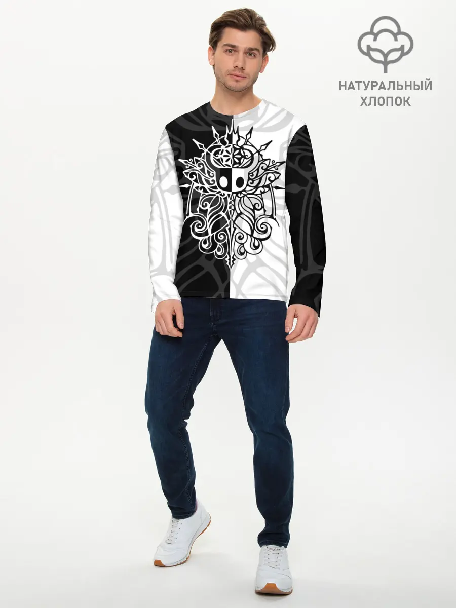 Мужской лонгслив базовый / HOLLOW KNIGHT | ХОЛЛОУ НАЙТ (P007_P004ooo2870127, P004ooo2870127)
