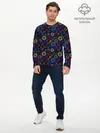 Мужской лонгслив базовый / Чакры (P007_P004ooo2871701, P004ooo2871701)