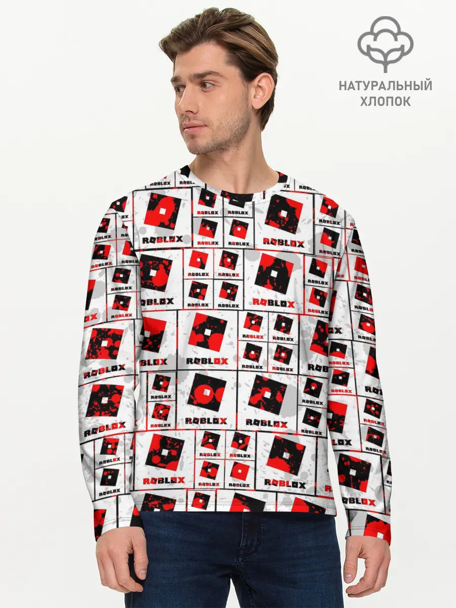 Мужской лонгслив базовый / ROBLOX (P007_P004ooo2872099, P004ooo2872099)
