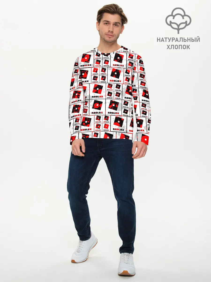 Мужской лонгслив базовый / ROBLOX (P007_P004ooo2872099, P004ooo2872099)