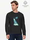 Мужской лонгслив базовый / Я слежу за тобой (P007_P004ooo2872207, P004ooo2872207)