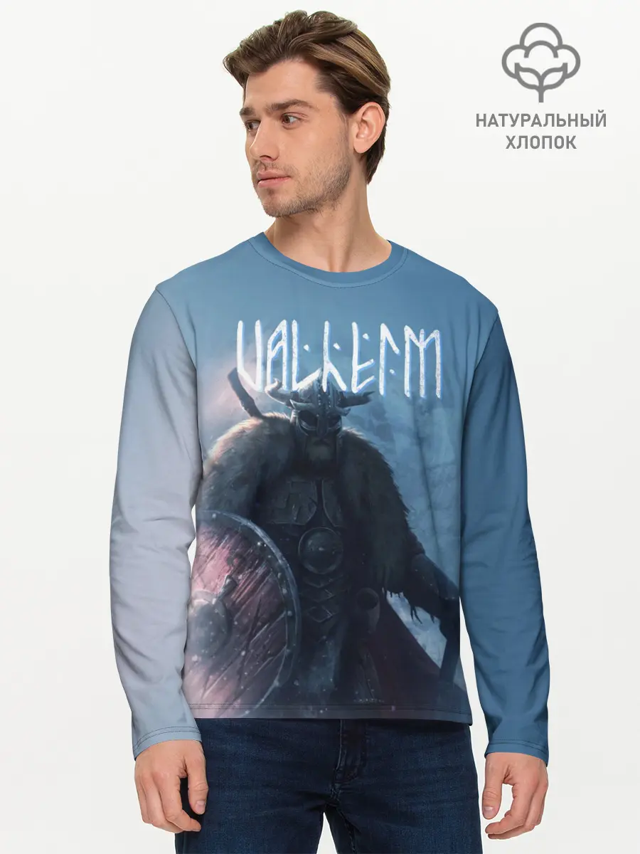 Мужской лонгслив базовый / Valheim (P007_P004ooo2872727, P004ooo2872727)