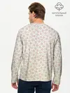 Мужской лонгслив базовый / узор мелкие цветочки (P007_P004ooo2873387, P004ooo2873387)