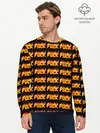 Мужской лонгслив базовый / Fuck (P007_P004ooo2873129, P004ooo2873129)