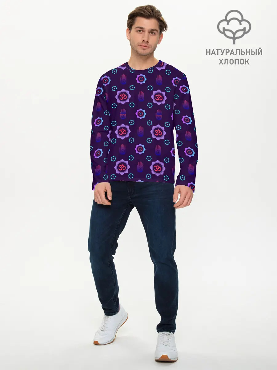 Мужской лонгслив базовый / ОМ (P007_P004ooo2873661, P004ooo2873661)