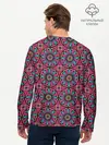Мужской лонгслив базовый / Африканский цветочный узор (P007_P004ooo2874449, P004ooo2874449)