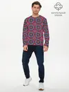 Мужской лонгслив базовый / Африканский цветочный узор (P007_P004ooo2874449, P004ooo2874449)