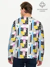 Мужской лонгслив базовый / Memphis style geometry (P007_P004ooo2875731, P004ooo2875731)