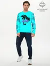 Мужской лонгслив базовый / GTA Vice City гавайка (P007_P004ooo2875681, P004ooo2875681)