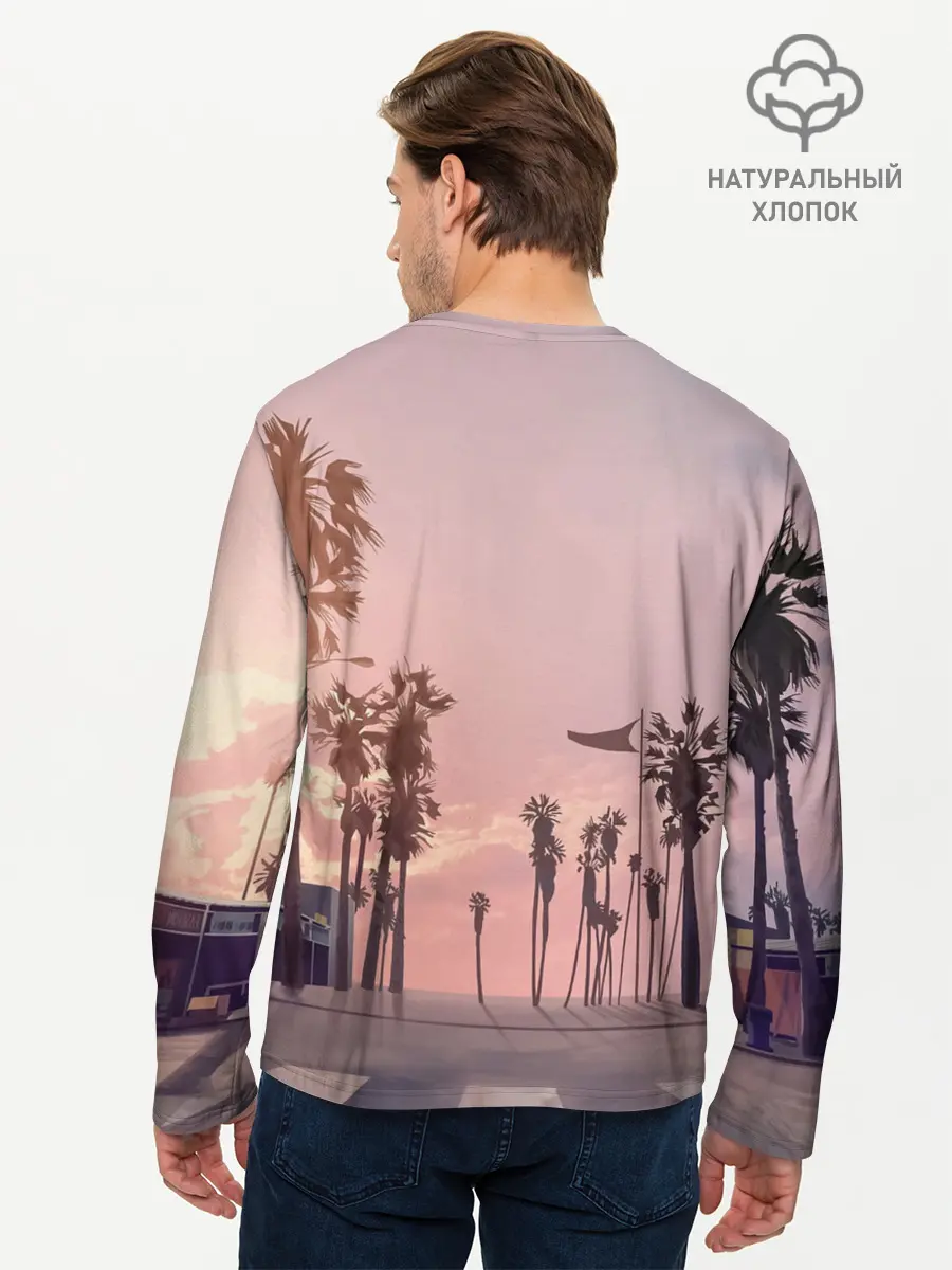 Мужской лонгслив базовый / Grand Theft Auto V девушка (P007_P004ooo2876485, P004ooo2876485)