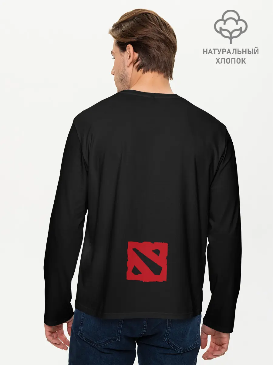 Мужской лонгслив базовый / Рыцарь дракон | Dota 2 (P007_P004ooo2875955, P004ooo2875955)