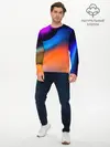 Мужской лонгслив базовый / Цветной шум (P007_P004ooo2876099, P004ooo2876099)