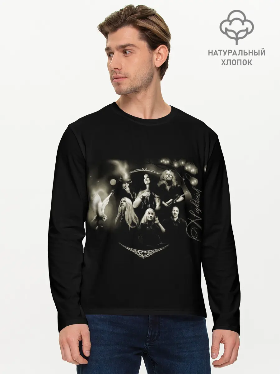 Мужской лонгслив базовый / Nightwish Art (P007_P004ooo2878791, P004ooo2878791)
